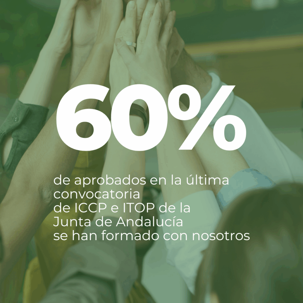 60% aprobados de ITOP e ICCP de la Junta Andalucía son nuestros alumnos